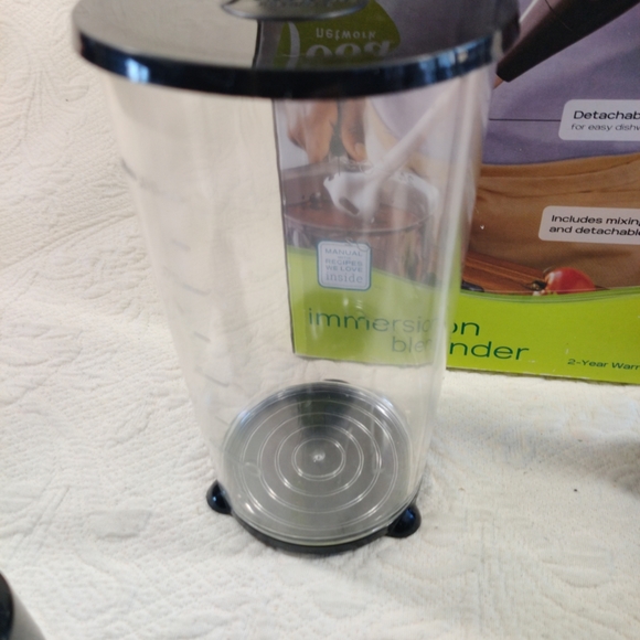 Food Network Immersion Blender With Easy Grip Handle 150 W Motor In Box Used - Picture 6 of 10